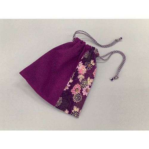 ユタカメイク 江戸打ち紐 細丸 約5.5m 紫白