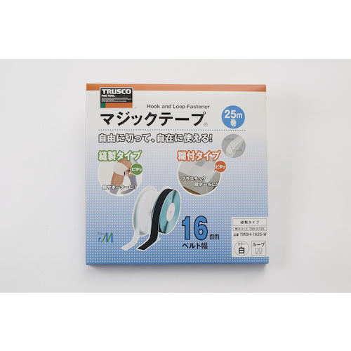 TRUSCO(トラスコ) マジックテープ 縫製用B側 16mm×25m 白
