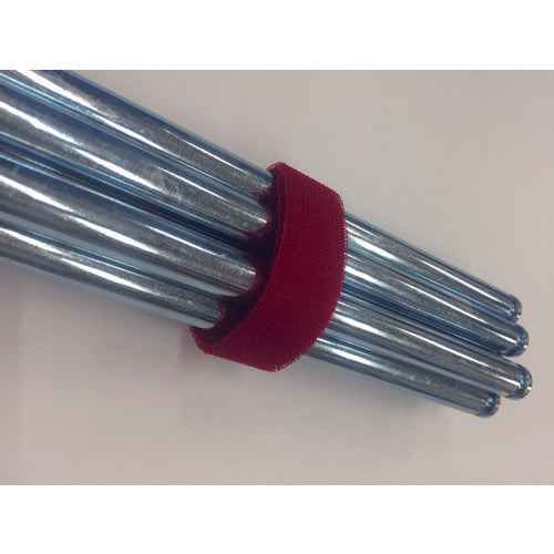 ユタカメイク マジックテープ マジックバンド 20mm×3m 赤