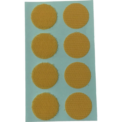 ユタカメイク マジックテープ ワンタッチ 22φ 8コ入り イエロー