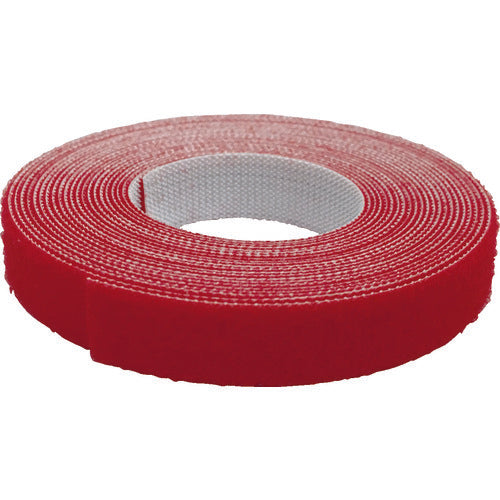ユタカメイク マジックテープ 超薄型マジックバンド 10mm×3m レッド