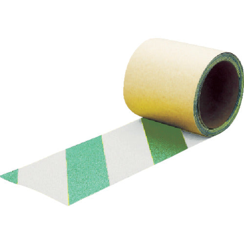 TRUSCO(トラスコ) 蛍光ノンスリップテープ 屋外用 50mmX3m グリーン・ホワイト