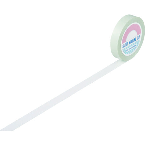 緑十字 ガードテープ(ラインテープ) 白 GT−252W 25mm幅×20m 屋内用