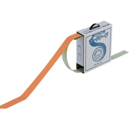 緑十字 ガードテープ(ラインテープ) オレンジ GT−501YR 50mm幅×100m 屋内用