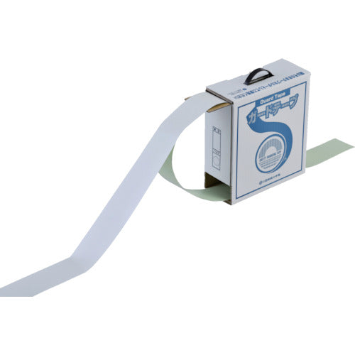 緑十字 ガードテープ(ラインテープ) 白 GT−751W 75mm幅×100m 屋内用