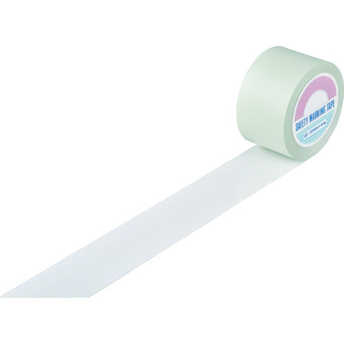 緑十字 ガードテープ(ラインテープ) 白 GT−752W 75mm幅×20m 屋内用