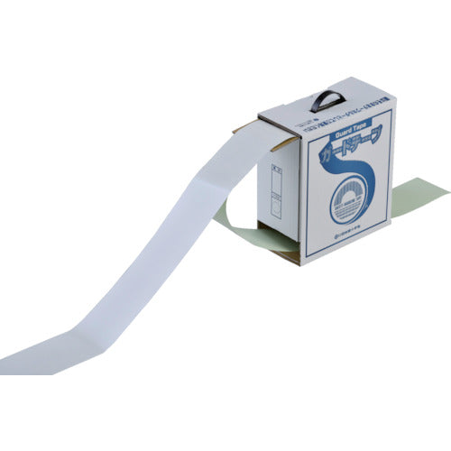 緑十字 ガードテープ(ラインテープ) 白 GT−101W 100mm幅×100m 屋内用