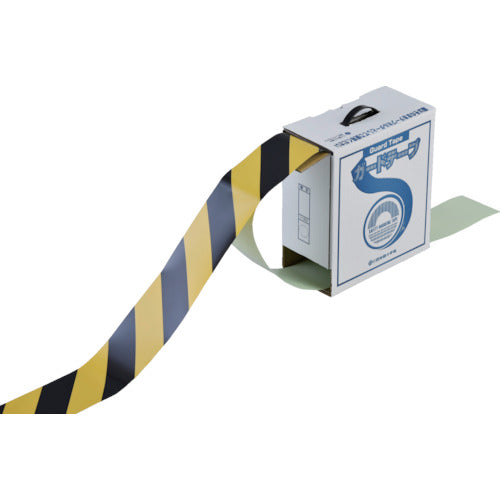 緑十字 ガードテープ(ラインテープ) 黄/黒(トラ柄) GT−101TR 100mm幅×100m