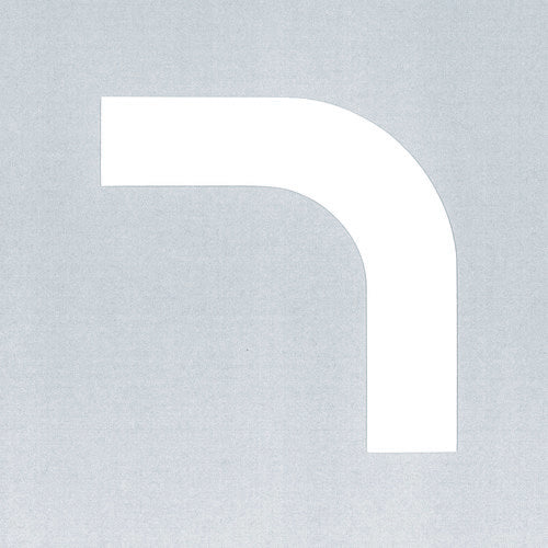 緑十字 コーナー用ガードテープ(25mm幅用) 白 GTL−25W 10枚組 屋内用