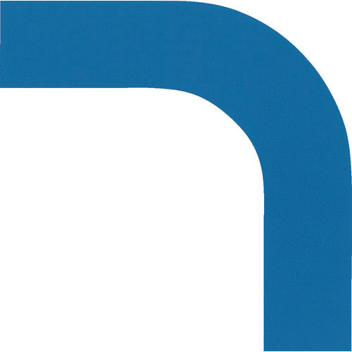 緑十字 コーナー用ガードテープ(25mm幅用) 青 GTL−25BL 10枚組 屋内用