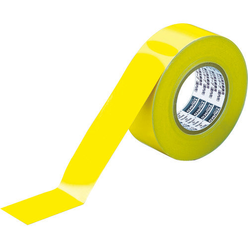 TRUSCO(トラスコ) ラインテープ ゴミゼロタイプ 幅50mm×長さ50m イエロー
