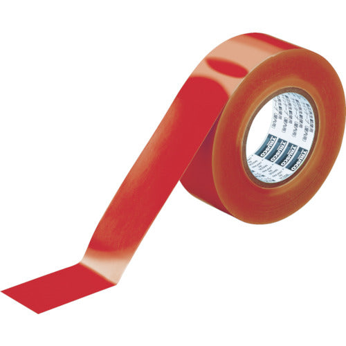 TRUSCO(トラスコ) ラインテープ ゴミゼロタイプ 幅50mm×長さ50m レッド