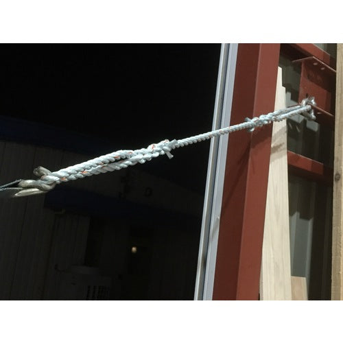 ユタカメイク 台付ロープ PE&PP混紡ロープ 12mmX1m