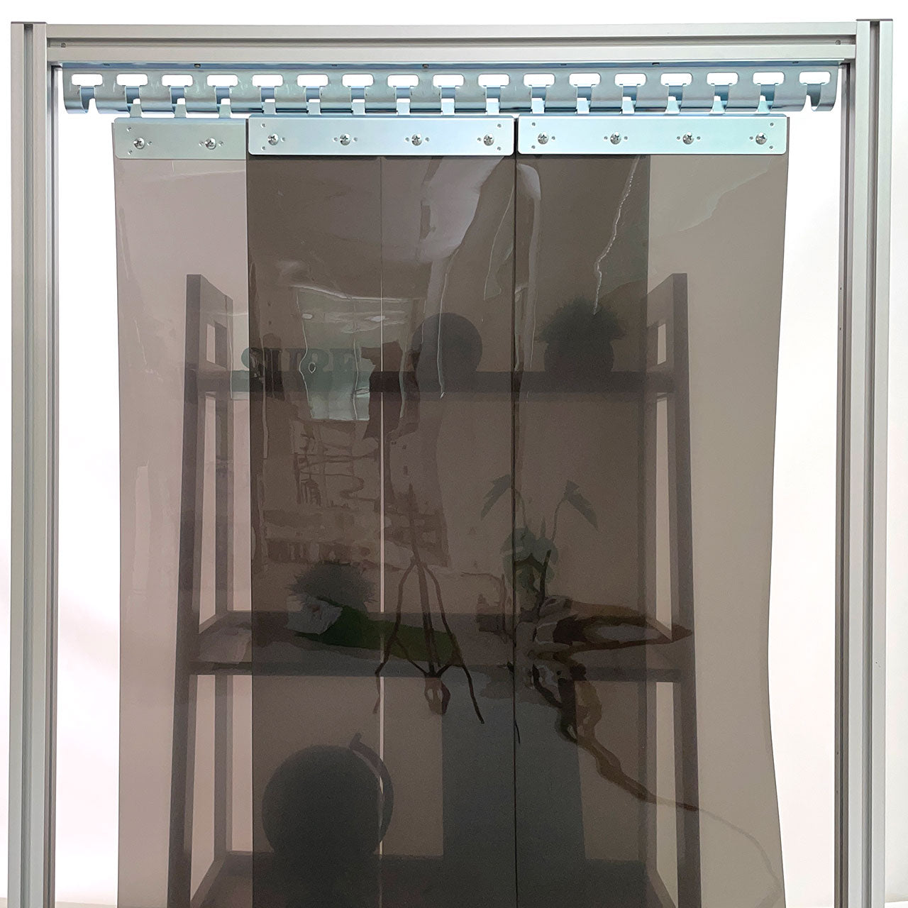 タカシートのれん【フラット】帯電防止スモークグレー