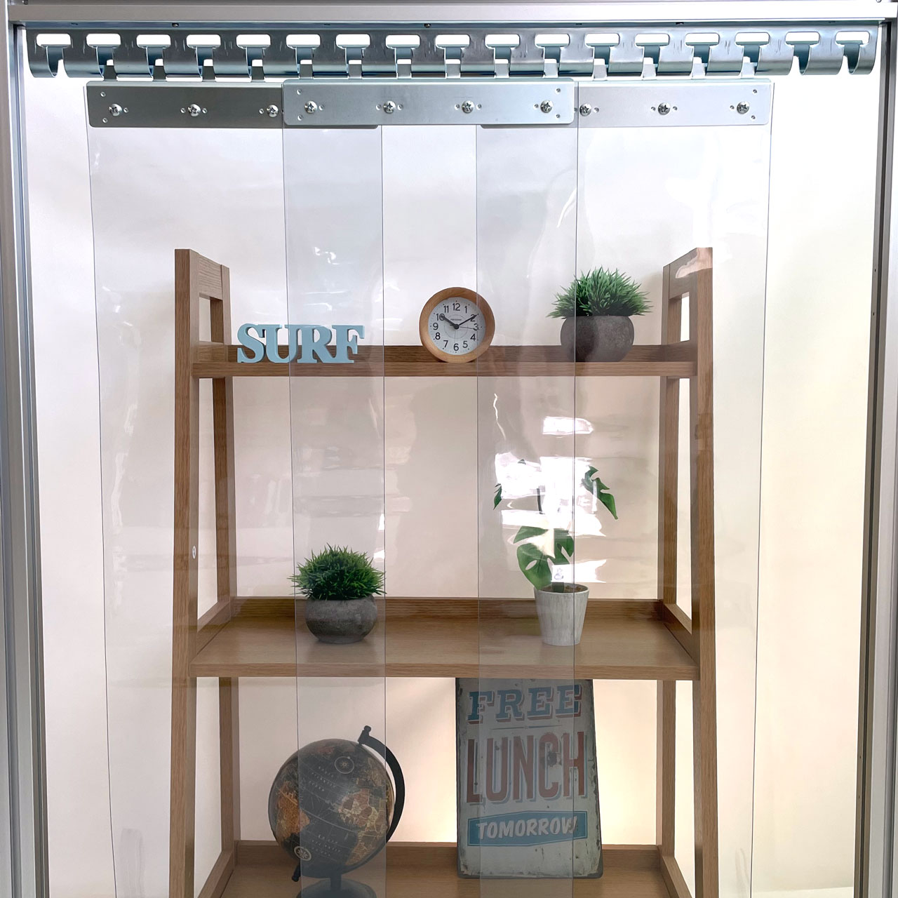 タカシートのれん【フラット】帯電防止防炎透明