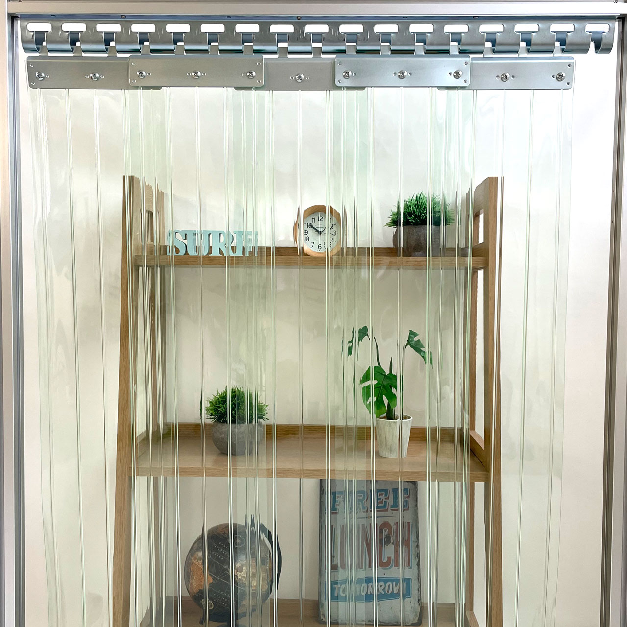 生地カットサンプル|ポインターズのれん【リブ】帯電防止透明