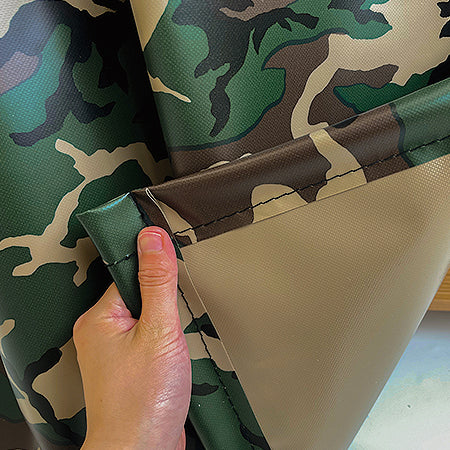 【特注】【防炎・デザイン】迷彩柄ターポリン アーミー 0.43mm(VB-043AM)