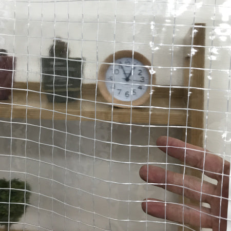 【特注】【防炎・薄手】KT3030F 0.3mm 糸入り透明ビニール(VP-300A)