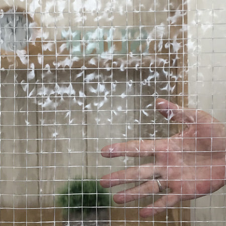 【特注】【防炎・薄手・帯電防止・耐寒】KT315CTF 0.3mm 糸入り透明ビニール(VP-300M)