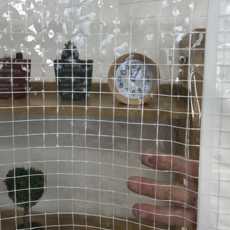 【特注】【防炎・薄手】350A 0.35mm 糸入り透明ビニール(VP-350A)