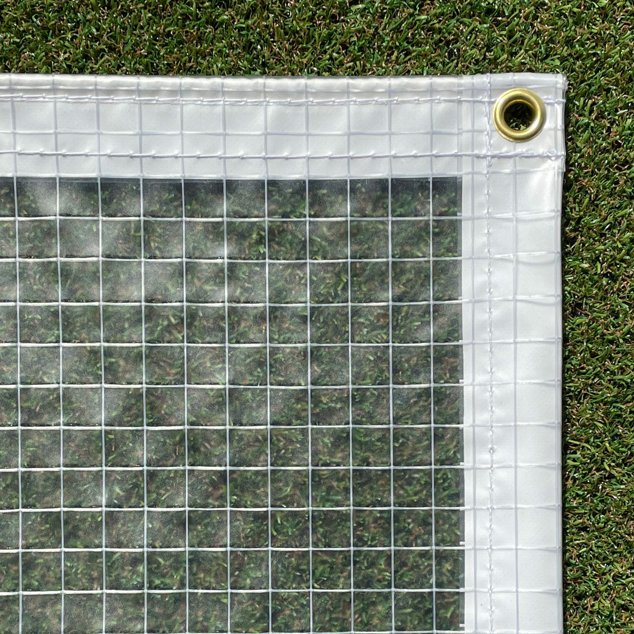 【耐候・帯電防止】e-sheet360梨地クリア 0.36mm 糸入り透明ビニール(VP-360N)