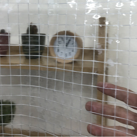 【特注】【防炎・厚手】KT5050F 0.53mm 糸入り透明ビニール(VP-530A)