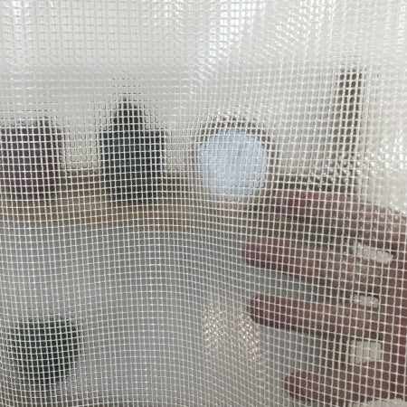 【特注】【防炎・超厚手・防汚・高耐候】0.8mm 糸入り透明ビニール(VP-800H)