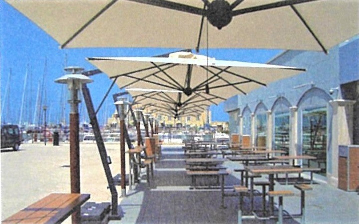 吊り下げ式パラソル 2m x 3m ナポリブラッチョ(NB2030)【無料お見積り】