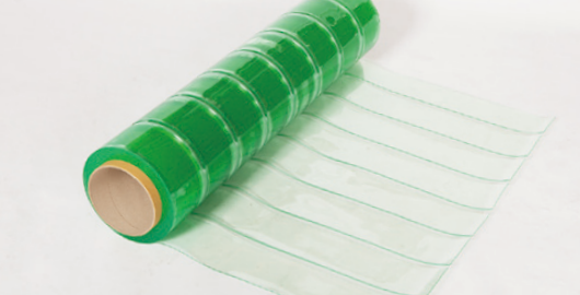 オーロラ 帯電防止透明(アコーディオン式カーテン)