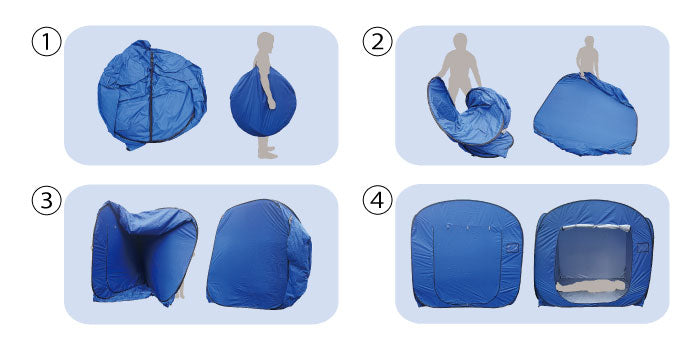 【防災テント・避難所テント】らくらくシェルターテント(VD-RSTENT)