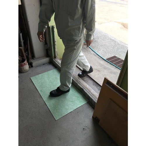 TRUSCO(トラスコ) ノンスリップオイルキャッチャーマット 緑 500X900 1枚入