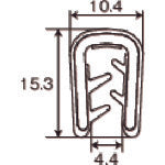 TRUSCO(トラスコ) オール樹脂ワンタッチガスケット 2m エラストマー 板厚 4.4mm 縦取り付け