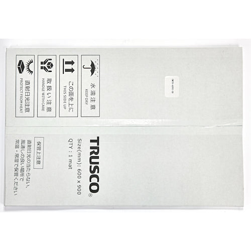 TRUSCO(トラスコ) 帯電防止粘着クリーンマット 600×900MM ブルー 1シート 30枚入