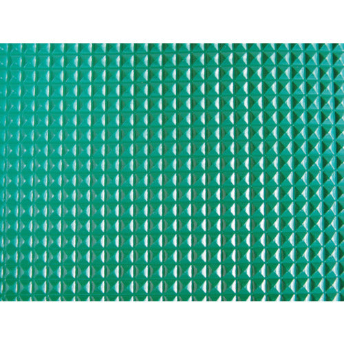 TRUSCO(トラスコ) 塩ビマット ピラミッド グリーン 1.5mmX915mmX20m