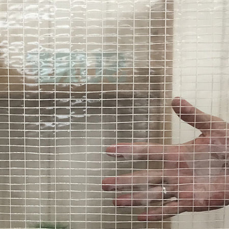 【不燃・厚手】ユークリアシートN 0.49mm 糸入り透明ビニール(VP-490F)