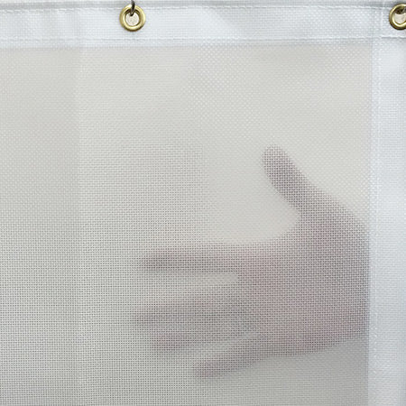 生地カットサンプル|VP-800V【防炎・超厚手・防音】サウンドシャッターKN-800採光 0.8mm