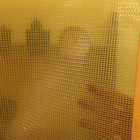 生地カットサンプル|VP-860B【防炎・超厚手・防虫・防汚・高耐候】トーメイターポ ET-1600-H (防虫オレンジ) 0.86mm