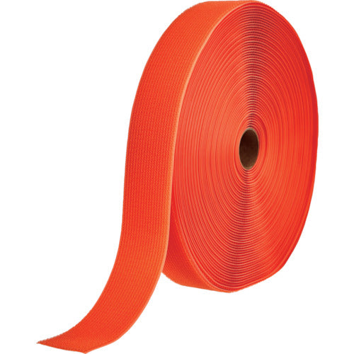 TRUSCO フリーマジック［［R下］］結束テープ片面幅50mm長さ25mオレンジ