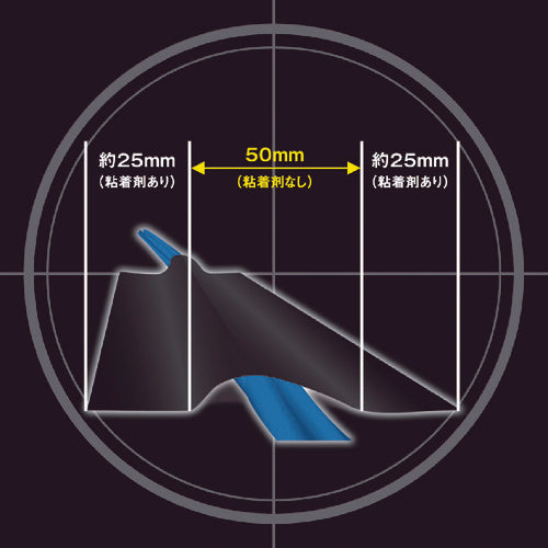 パイオラン 仮設コード固定用テープ ブラック