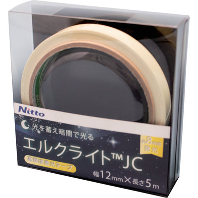 日東エルマテ 高輝度蓄光テープ JIS−JC級 0.3mm×12mm×5m グリーン