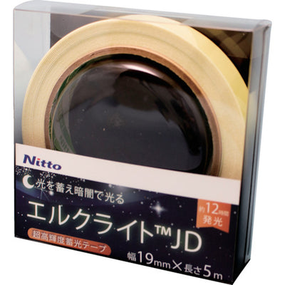 日東エルマテ 超高輝度蓄光テープ JIS−JD級 0.6mm×19mm×5m グリーン