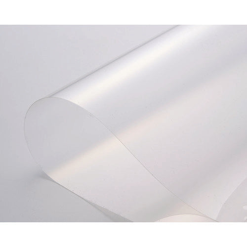 TRUSCO 液晶保護フィルム フッ素反射防止 基材100ミクロン シリコン粘着剤50ミクロン 400MMX500MM 方眼印刷、R定規付
