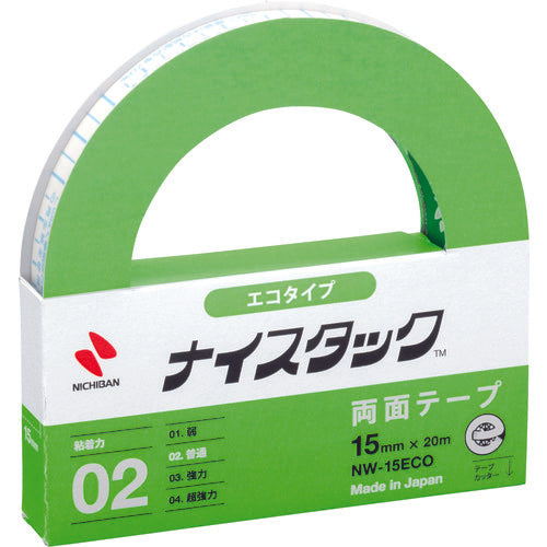 ニチバン 両面テープ ナイスタックNW−15ECO 15mmX20m（大巻） エコのり仕様 エコマーク認定商品