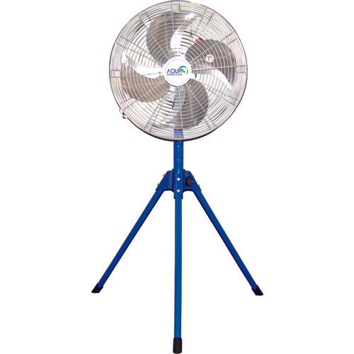 アクアシステム 無給油エアモーター式工場扇 スタンド型 （アルミハネ45cm）
