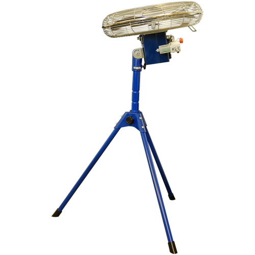 アクアシステム 無給油エアモーター式工場扇 スタンド型 （アルミハネ45cm）