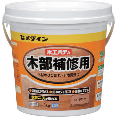 セメダイン 木工パテA 1kg／ポリ缶 ラワン HC−156