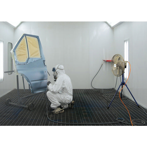 アクアシステム 無給油エアモーター式工場扇 フロア型 （アルミハネ45cm）