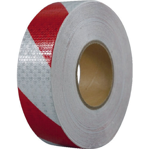 セーフラン 高輝度反射テープ 赤白 幅50mm×50m