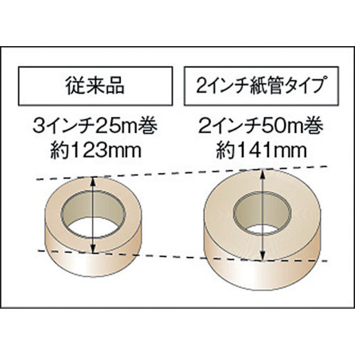 TRUSCO（トラスコ） 布粘着テープエコノミータイプ（倍巻テープ） 幅50mmX長さ50m