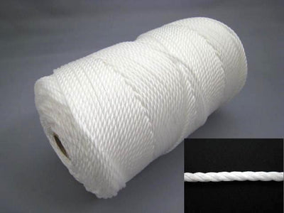 【軽量_耐水性】PEハイゼックスロープ_4mm約250m紙管巻・白色